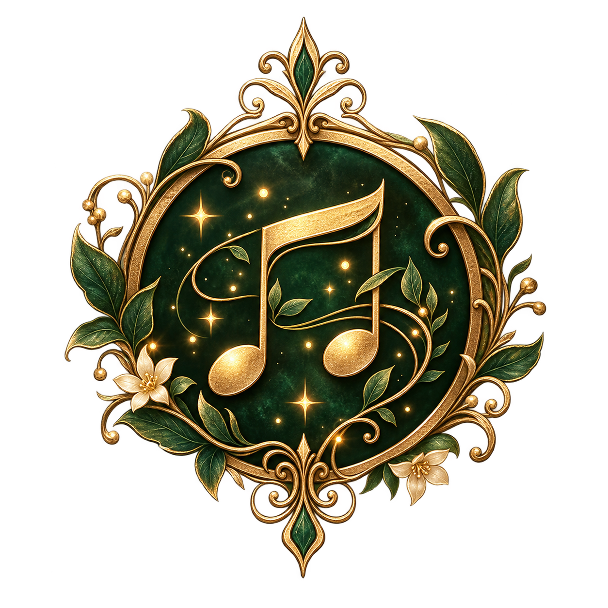 Emblema musical del bosque encantado